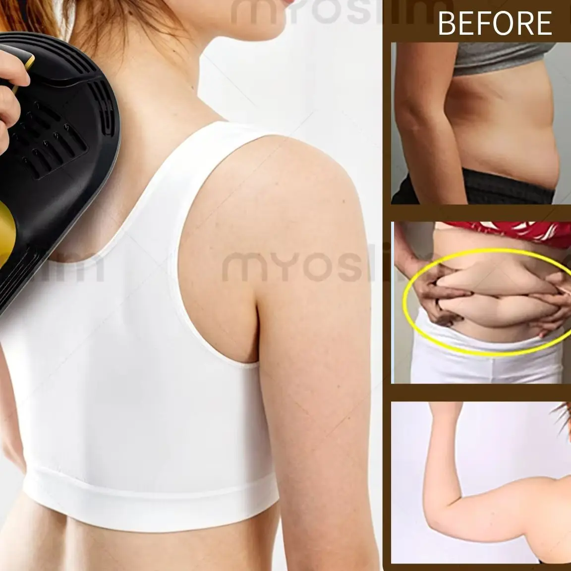 

EMS Body Sculpting Machine Fat Burning Body Contouring For Home Personal Use With RF MYOSLIM Muscle Toning Improve Body Shape