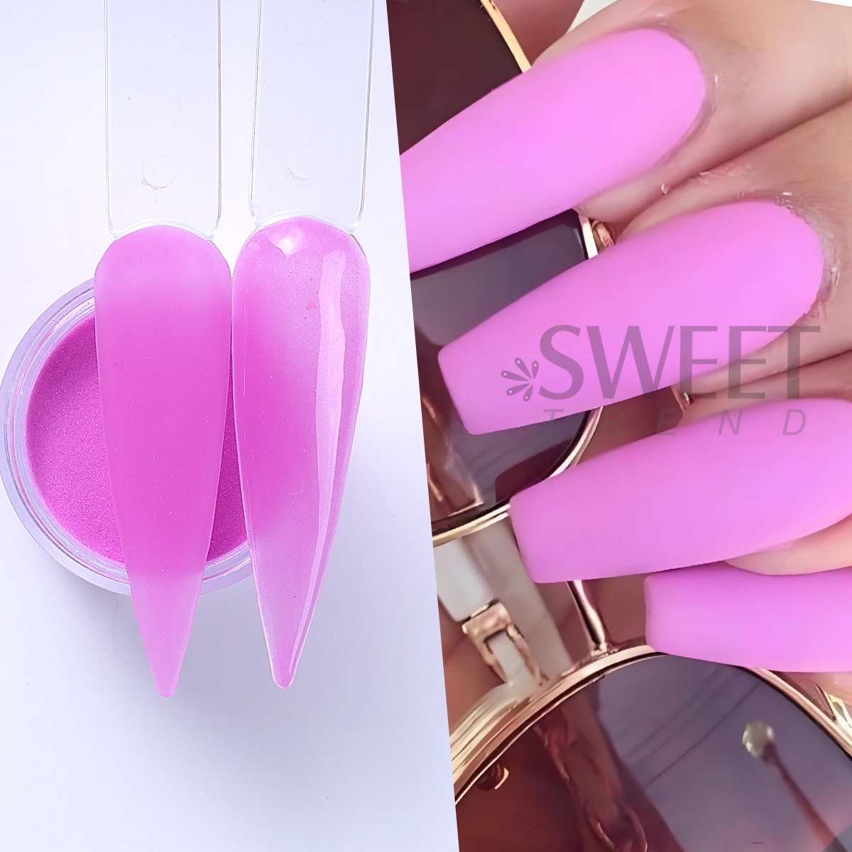 Polvo acrílico serie color rosa desnudo, polímero profesional para extensión de uñas, tallado francés 3D, herramientas de decoración de manicura prolongadas, 6 uds.