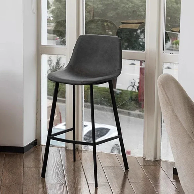 مقاوم للماء انتظار كرسي طويل الساق تصميم المعادن الطعام المطبخ كرسي طويل الساق مكافحة مطعم Sgabello Cucina ألتو الشمال الأثاث #4