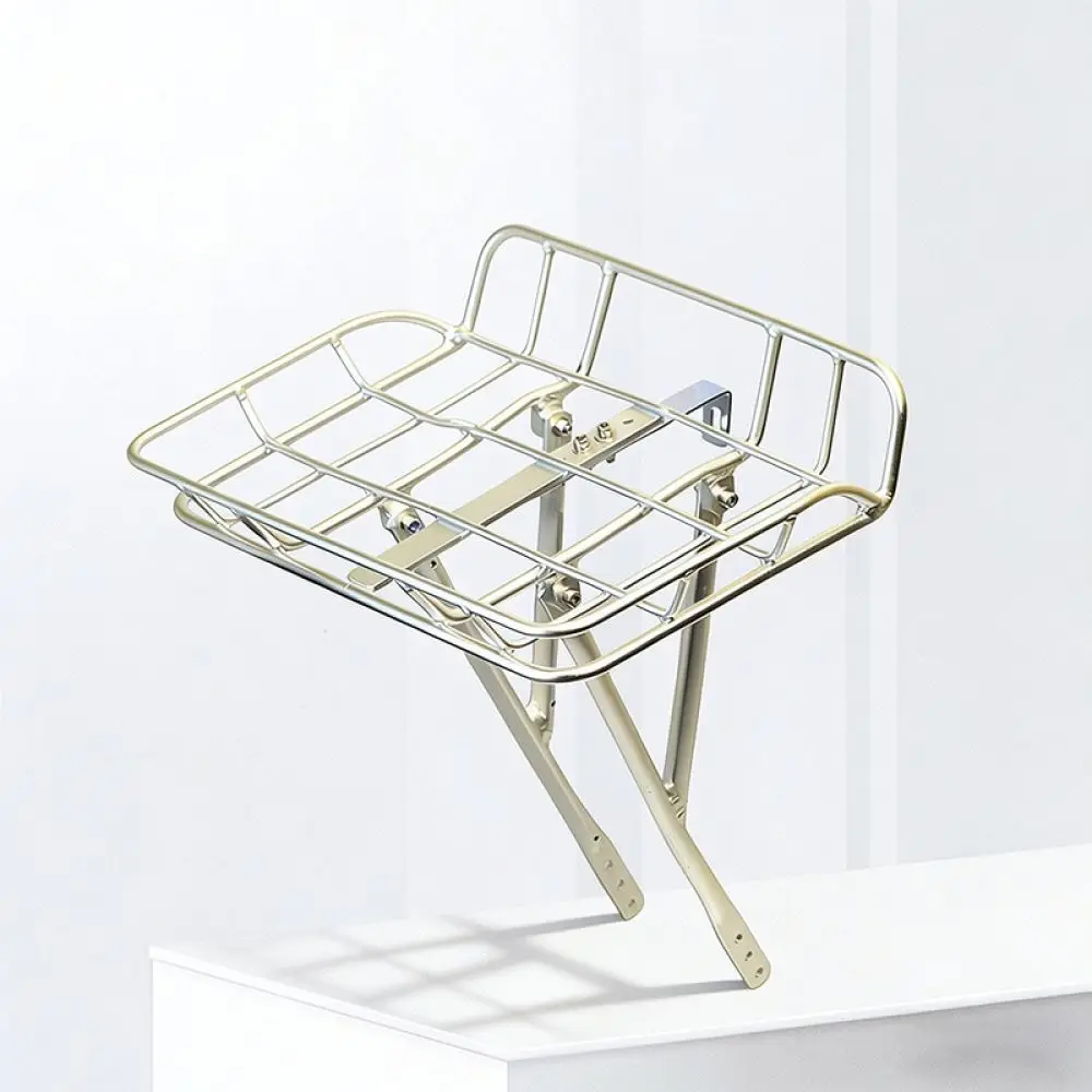 Universal Aluminum Alloy Bike Basket Rack For 20 Inch Folding Bicycle Lightweight Cargo Carrier Cycling Accessory