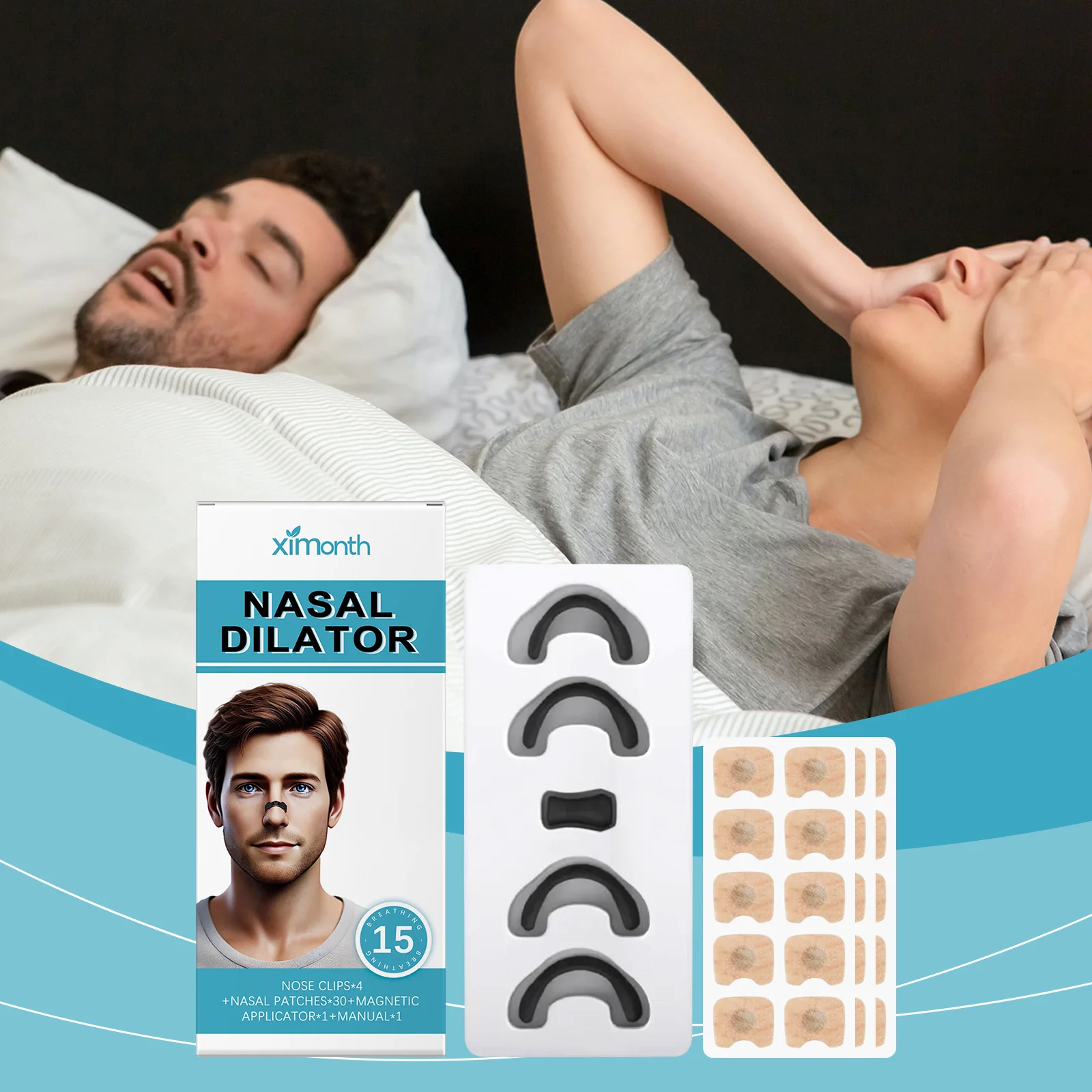 Anti-snoring kit, snore, sleep easy, quiet