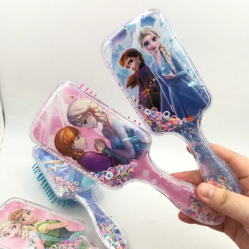 Anime Frozen Comb Series Cute Cartoon Elsa Anna Peripheral Air Cushion Massage Comb Children Girl Student Comb
