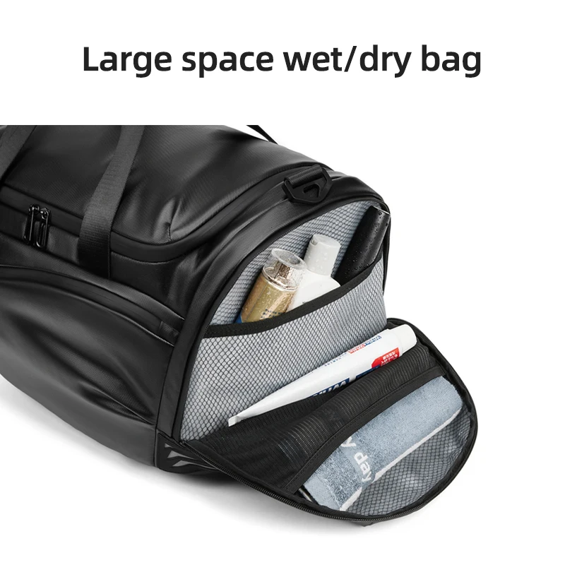 حقيبة سفر رياضية للرجال حقيبة كتف متعددة الوظائف حقيبة فصل جافة ورطبة للنساء حقيبة يد للياقة البدنية للسباحة وحقيبة أحذية