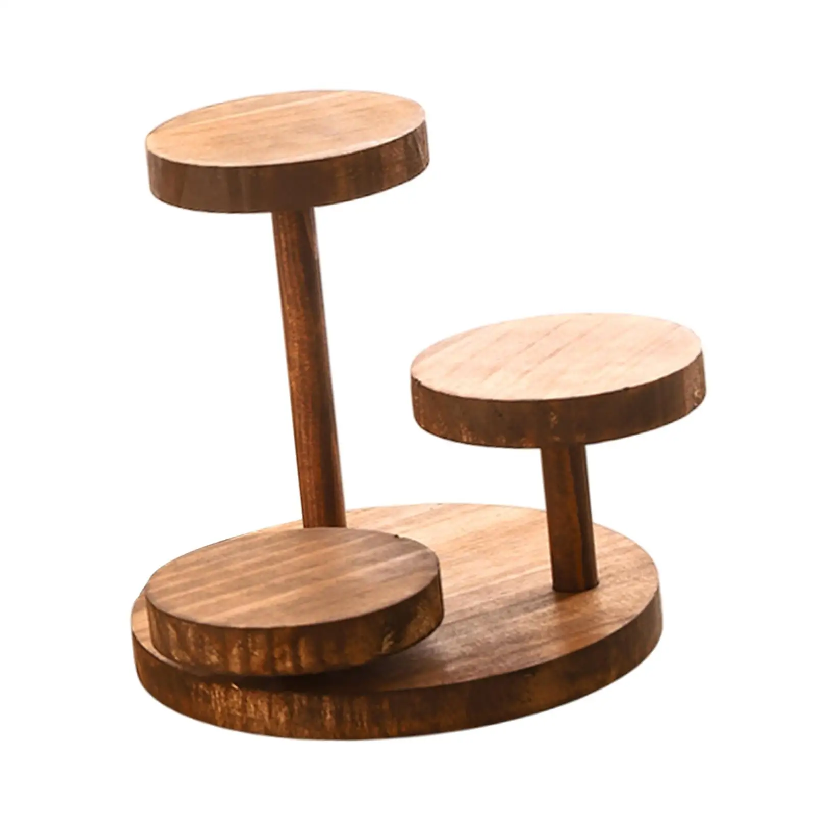 Wood Cake Stand Step Ladder Cupcake Tower for Graduation Farmhouse Figure