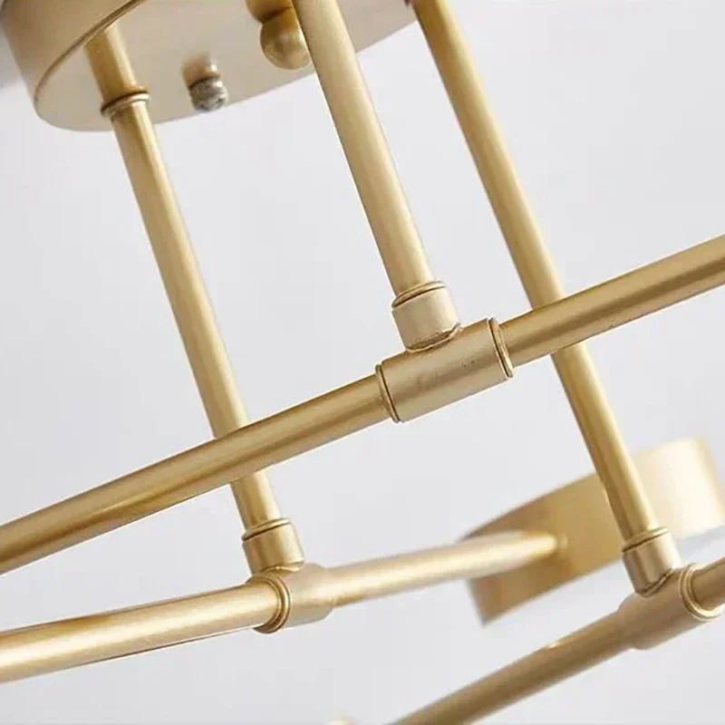 Modern LED Ceiling Chandelier White 6 Heads Hanging Lamp Light For Dining Living Rooms Bedroom Hall Home Decor Fixtures
