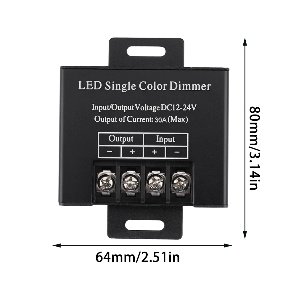 DC 12V-24V 11 Key LED Single Color Dimmer RF Dimming Controller Wireless Remote Control Controller For 5050 3528 SMD Light Strip