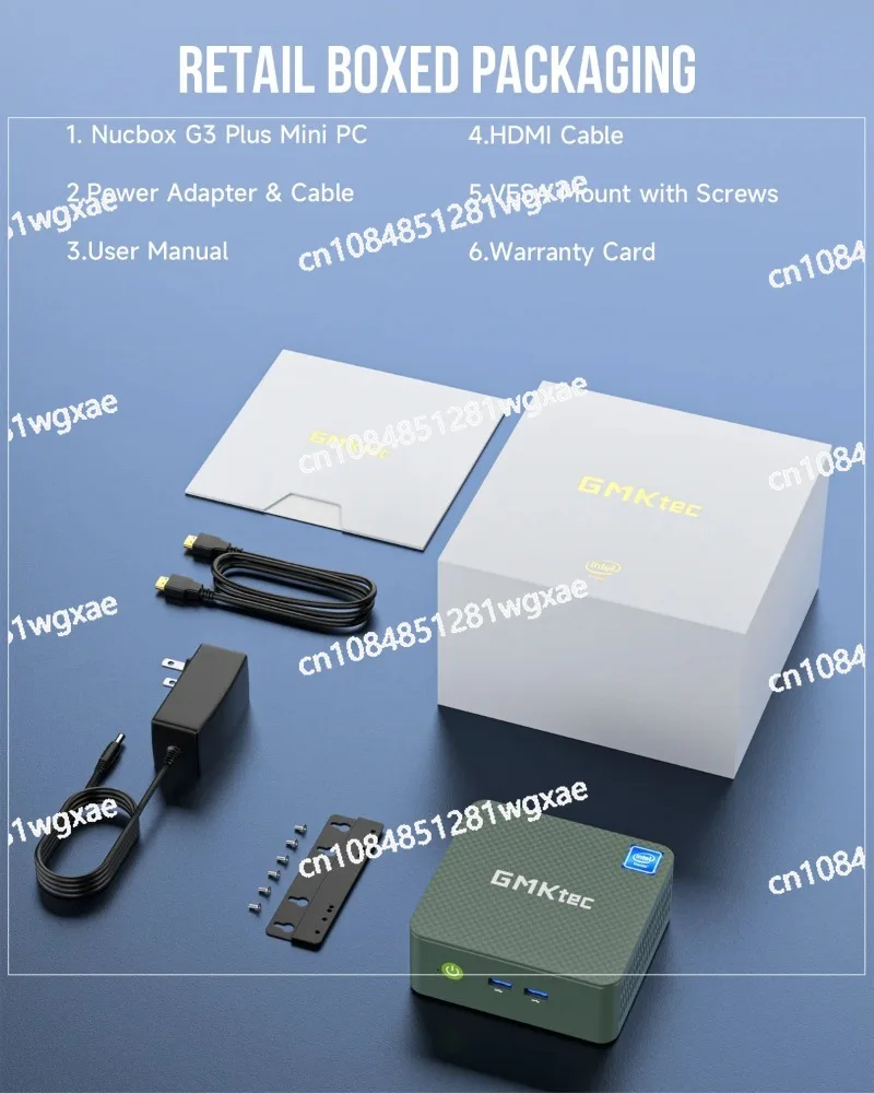 Twin Lake N150 MINI PC G3 N100 Windows 11 Pro DDR4 16GB 512GB NVMe SSD WIFI6 BT5.2 كمبيوتر ألعاب سطح المكتب #6