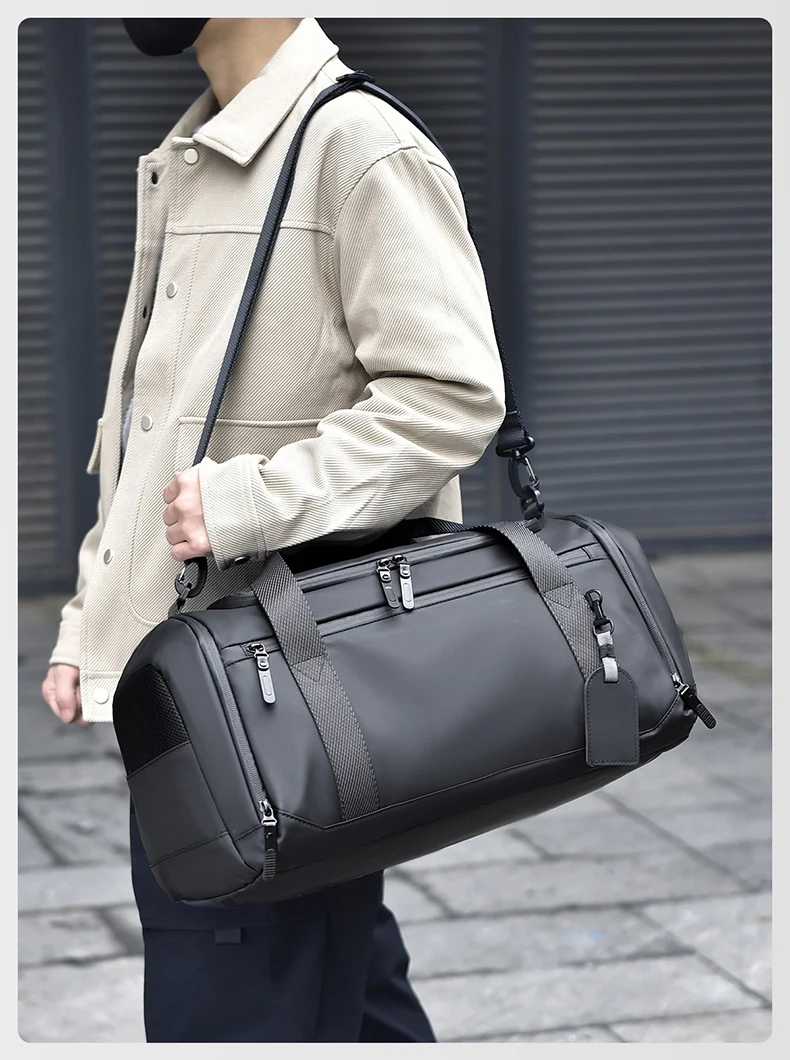 Large Travel Duffel Habdbags Business Trip Outdoor Sports Gym Fitness Training Bags Dry Wet Shoes Pocket Women Men Shoulder Pack