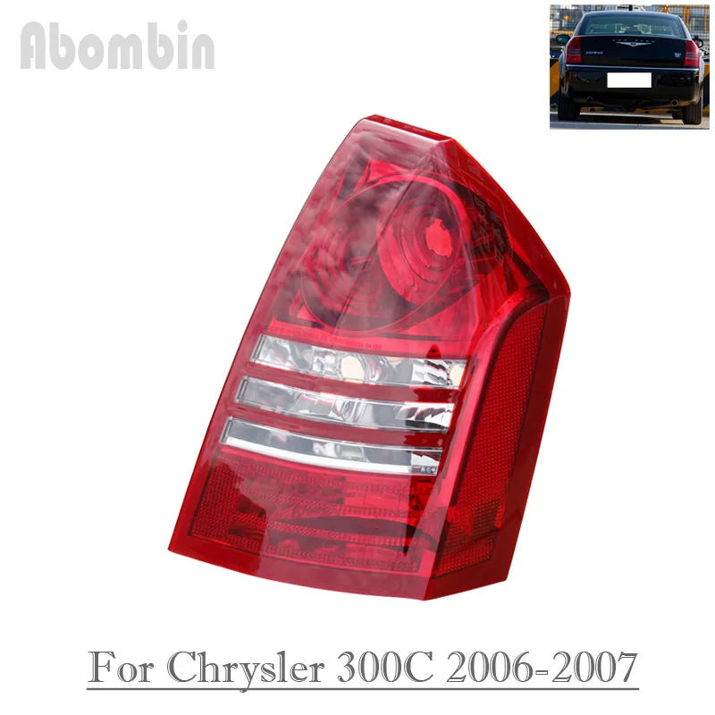 

Auto Rear Bumper Light Tail Lamp Cover Brake Lamp Brake Light Housing For Chrysler 300C 2006 2007 Without Bulb