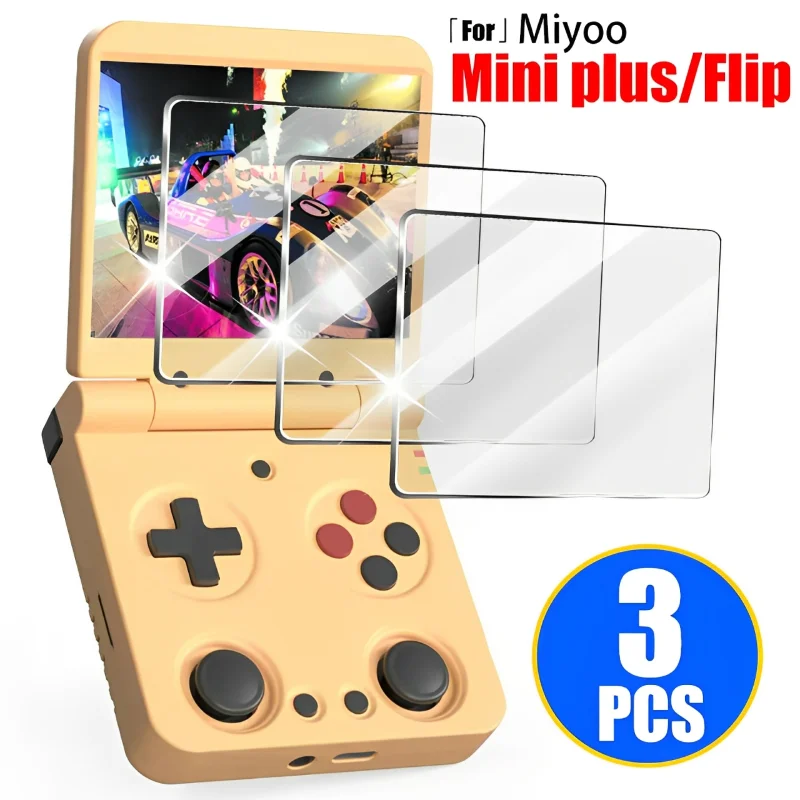 

Защитная пленка из закаленного стекла для Miyoo Mini Plus Flip HD, твердость от царапин, защитная пленка для MIYOOFlip Protector, 3-1 шт.