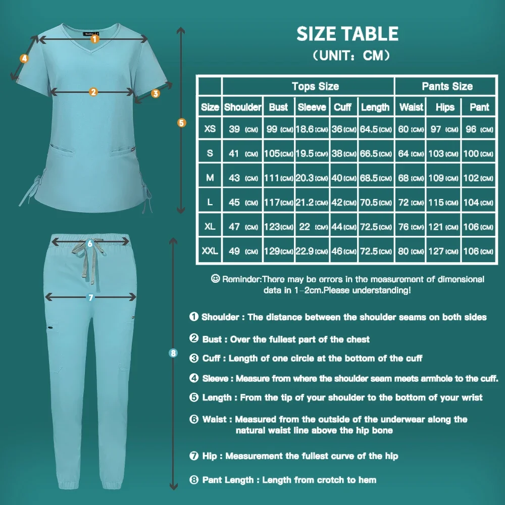 Solid Workwear Medical T-shirt Nurse Nursing Uniform Women Pet Grooming Health Blouse Multicolor Scrub Top Spa Clinic Wear