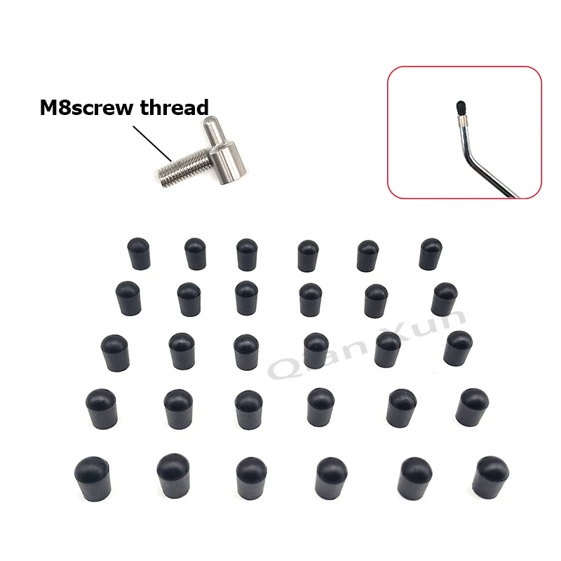 10PCS/30PCS Rubber Tips For Paintless Dent Repair Hammer And Tips for Hook and PDR King Rod