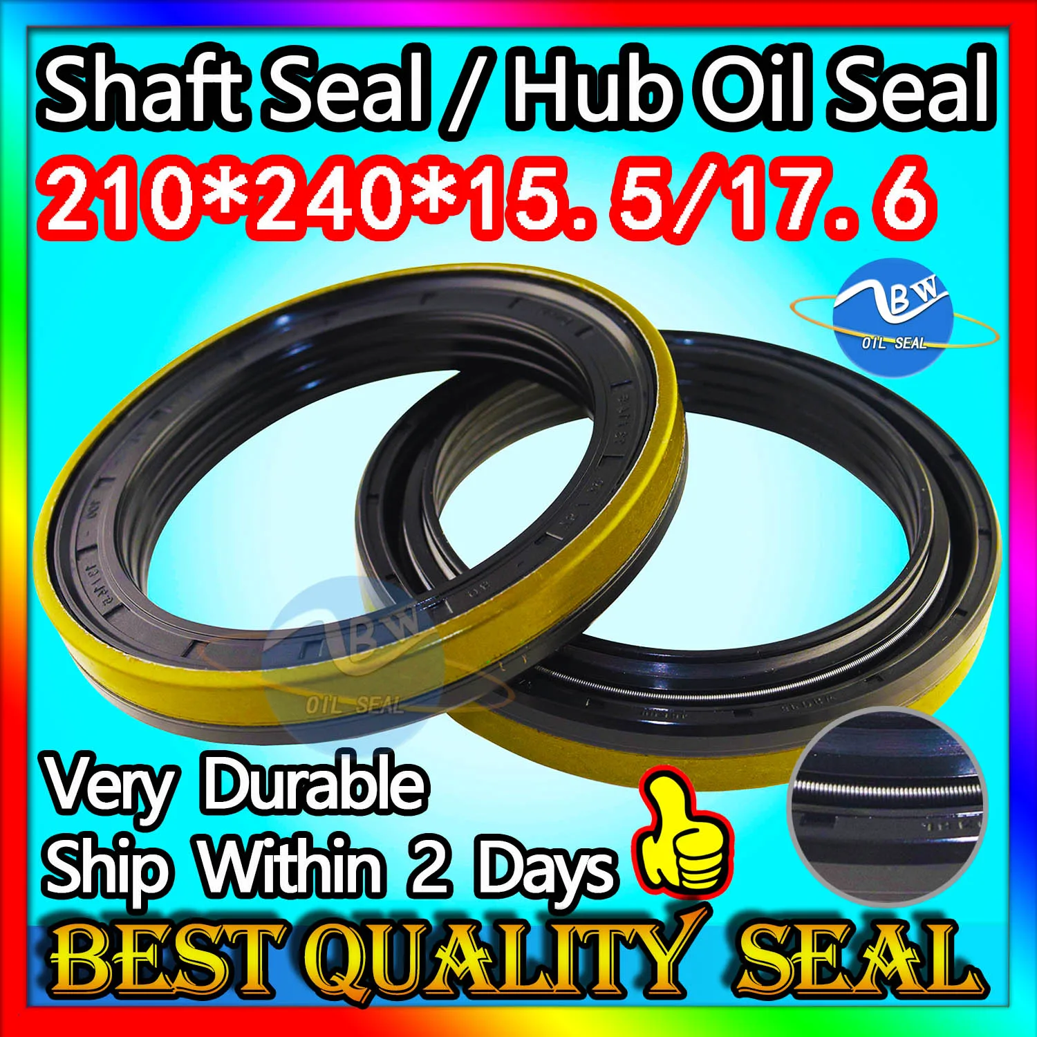 

Cassette Oil Seal 210*240*15.5/17.6 Hub Oil Sealing For Tractor Cat 210X240X15.5/17.6 Motor FKM Combined New Holland KASSETTE-2