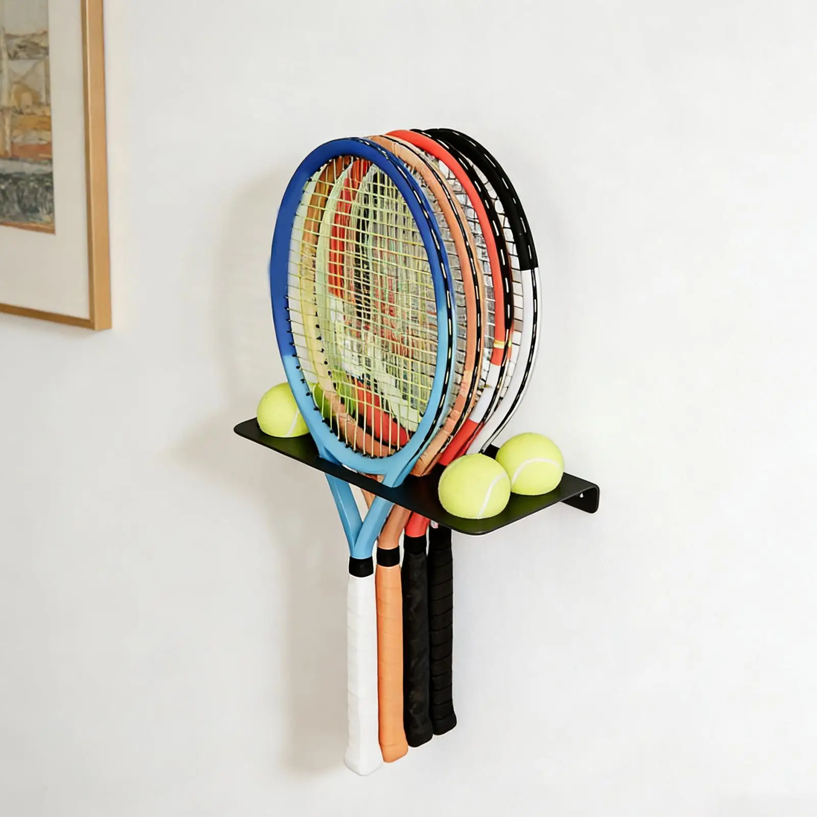 suporte-de-parede-para-raquetes-de-tenis-em-metal-preto-economizador-de-espaco-para-zona-de-esportes-interna