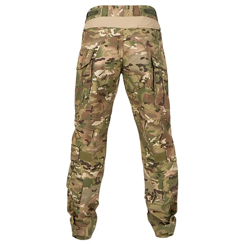 Imagem -03 - Han Wild-calças de Combate com Joelheiras Calças Camo g3 Roupas de Caça Calça Tática Resistente ao Desgaste Calças de Caminhada Airsoft