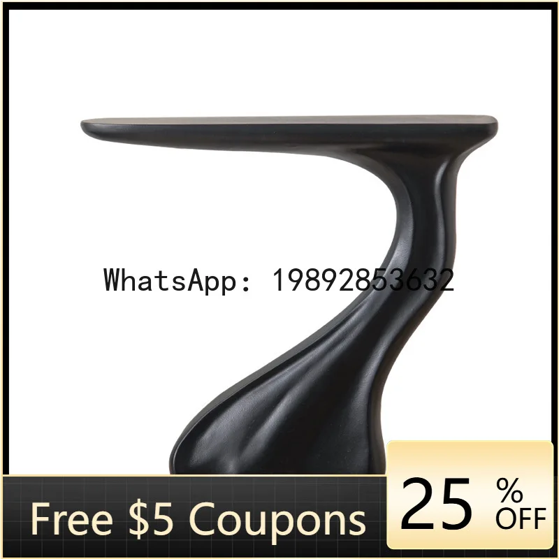 

BF French Entryway Console Table Italian Style Corridor Wall-Mounted Narrow Side Table Small White Sideboard