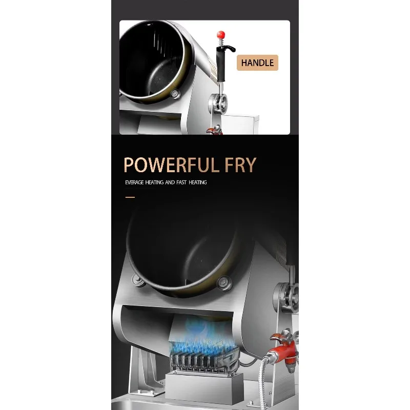 Customized Auto Cooking Machine 110V/220V Dual-Head Three-Head LNG/LPG Automatic Cooking Robot Automatic Gas Kitchen