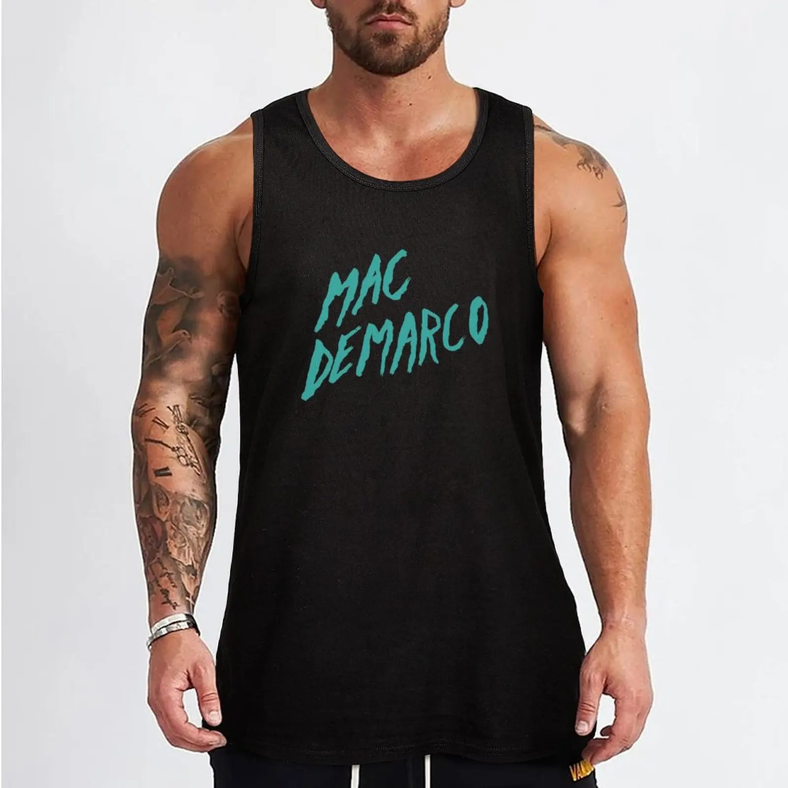 Mac DeMarco logo Tank Top Men sleeveless tee gym for men gym