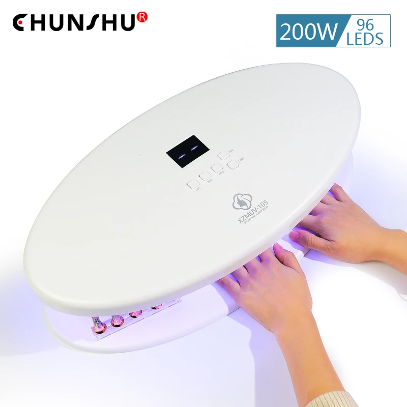 

96 LEDs Nail Dryer UV LED High Power Nail Lamp Machine LCD Screen Smart Sensor With Timmer Large Volume Pro Curing All Gels