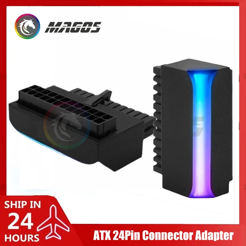 Computer ATX 24-polig 90 °   Adapter Ellenbogenstecker Lenkkopfreiniger Kabel Verwaltung Verdrahtungsartefakt M/B 5V 3Pin ARGB SYNC