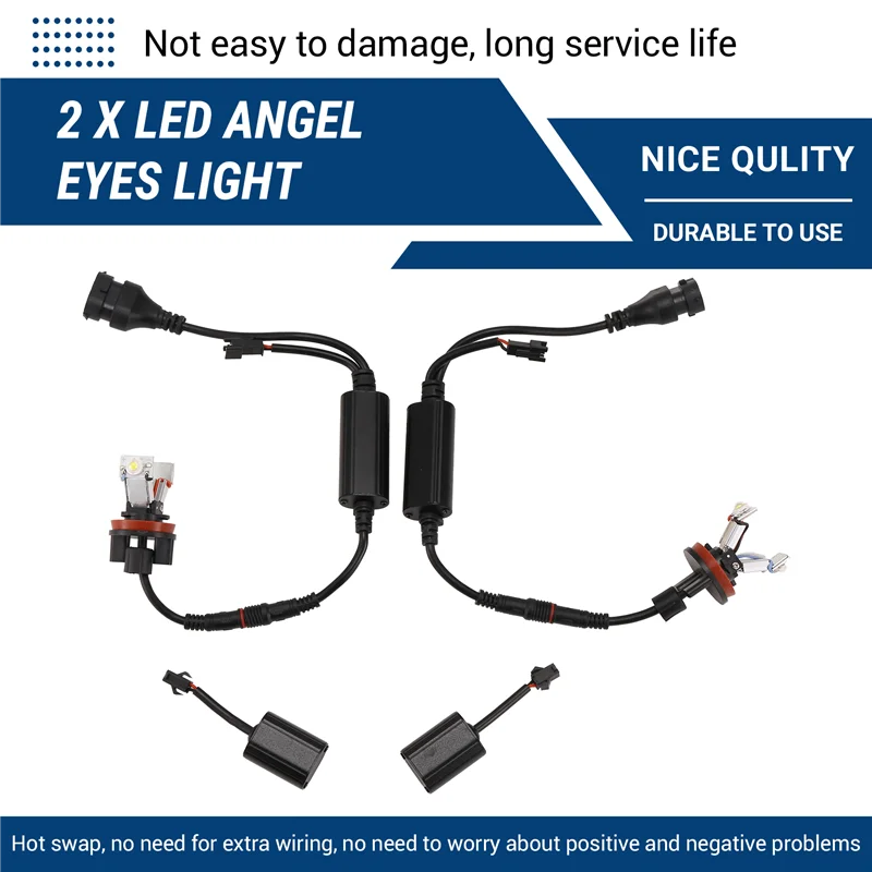 2Pcs Car Led Angel …