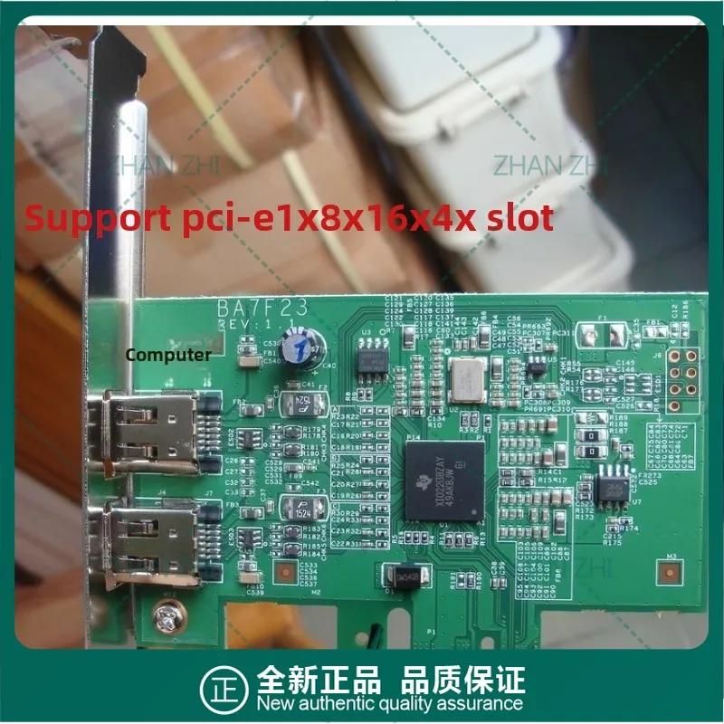 

For PCI-E 1X 1394 card, support M-AUDIO/AVID/MOTU/TC and other FireWire sound cards