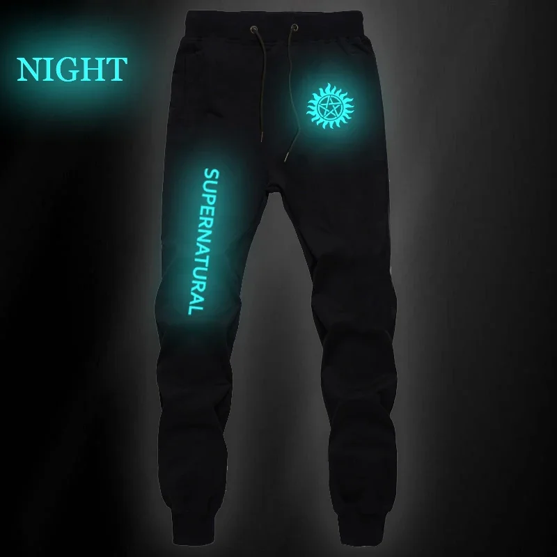 Supernatural Straight Pants Men's Jogging Long Pants Casual Breathable Pants Jogger Sweat Pants Women Men Bodybuilding Clothing