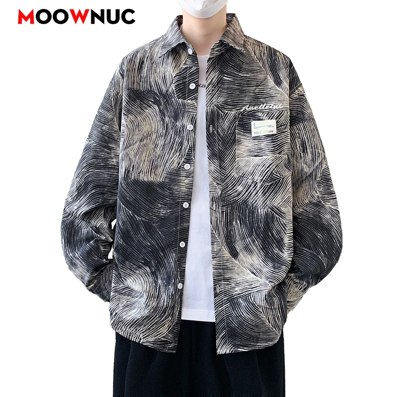 

Casual Shirt Long Sleeve Shirt For Men Men's Streetwear Mens Clothing Camisas Blouse Spring Autumn Streetdress Hombre Plus Size
