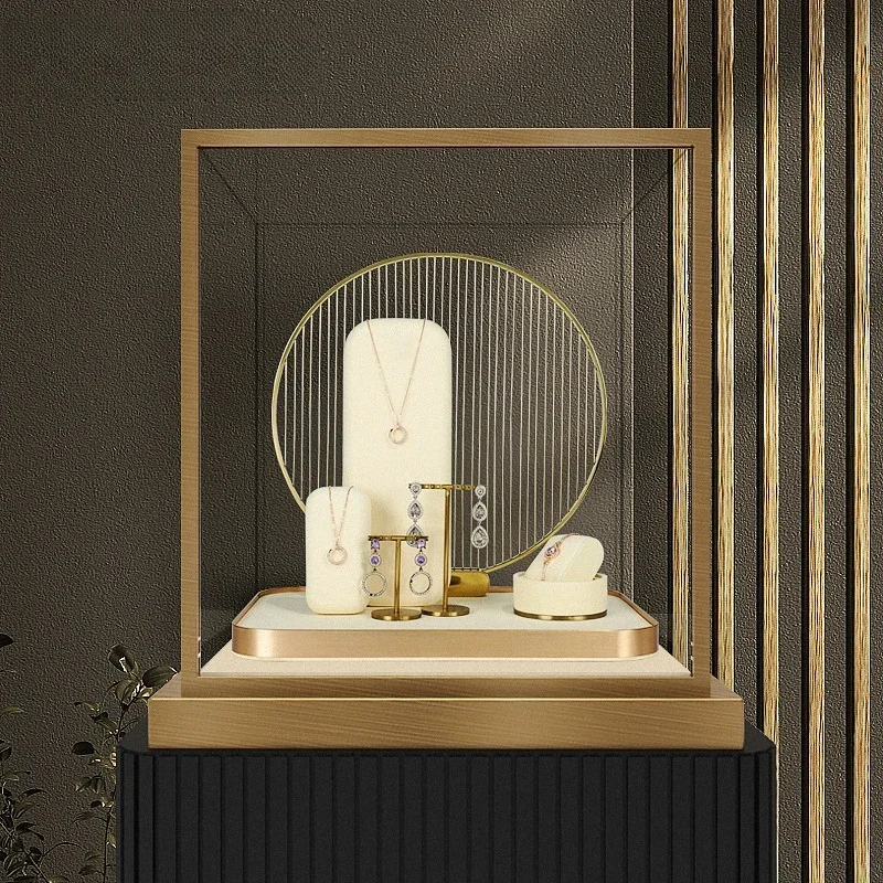 

Necklace display stand, high-end feel, metal necklace, ring, bracelet, bracelet display props, accessory display