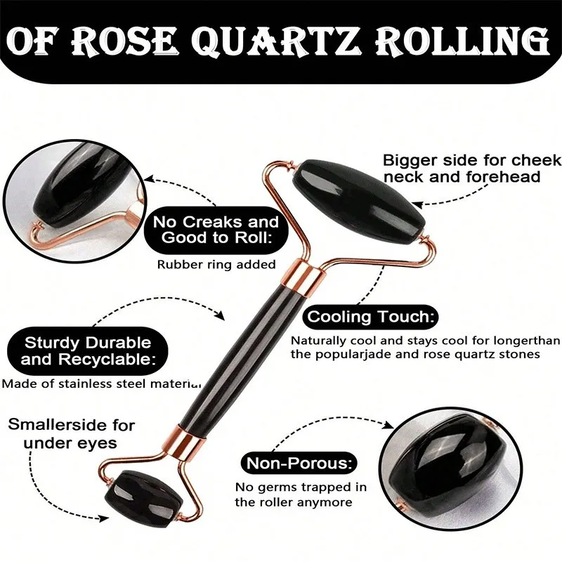 

Портативный набор для ухода за кожей: ролик для лица и скребок для массажа, для сияющей кожи и косметического ухода