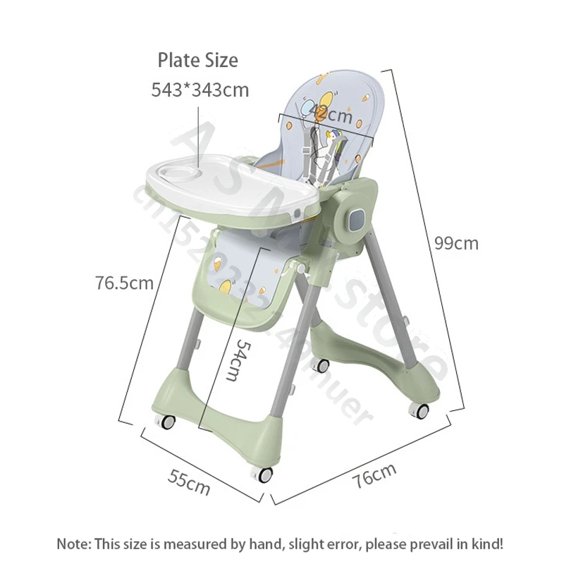 Children\'s dining chair/baby folding dining chair/home baby dinner table and chairs universal wheel dining chair