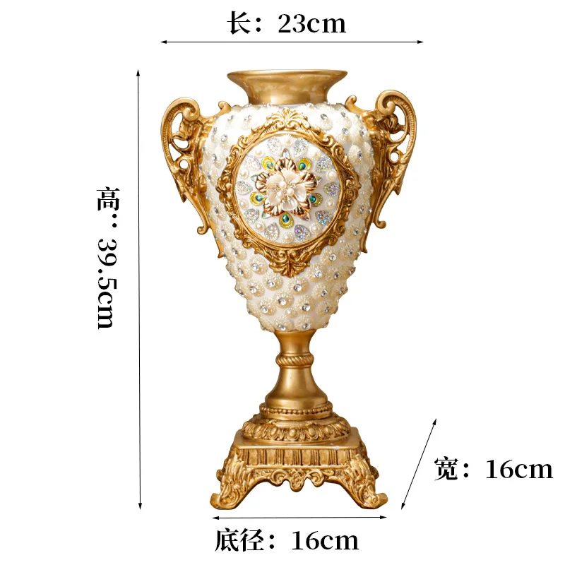 DASvase three-piece set - decorative ornaments for living room floral arrangements and entryway decor
