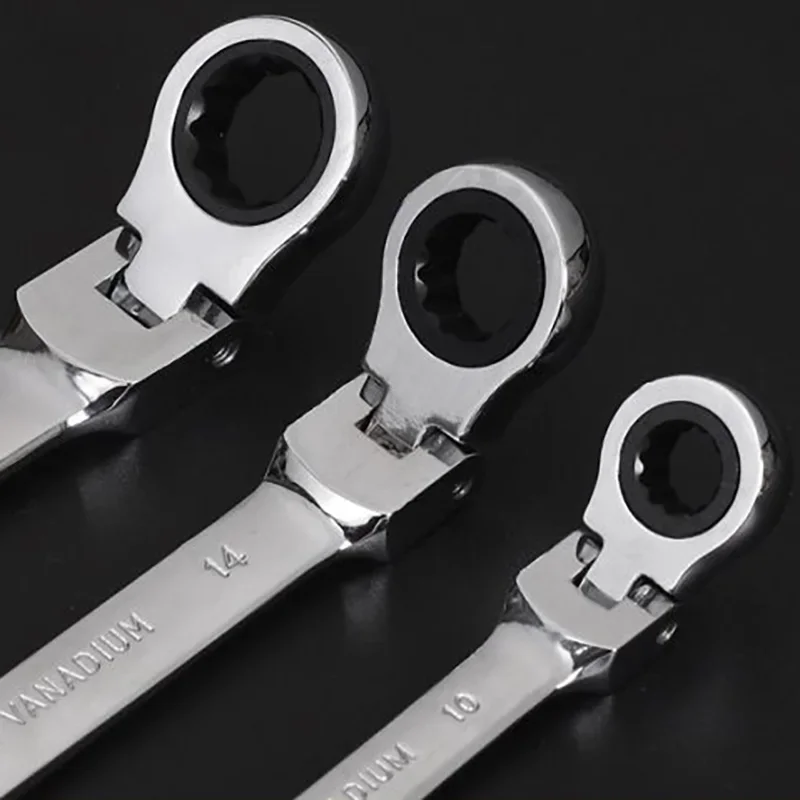 Metric Flexible Ratcheting Wrench Combination Spanner 6mm 7mm 8mm 9mm 10mm 11mm 12mm 13mm 14mm 15mm 16mm 17mm 18mm 19mm 20mm