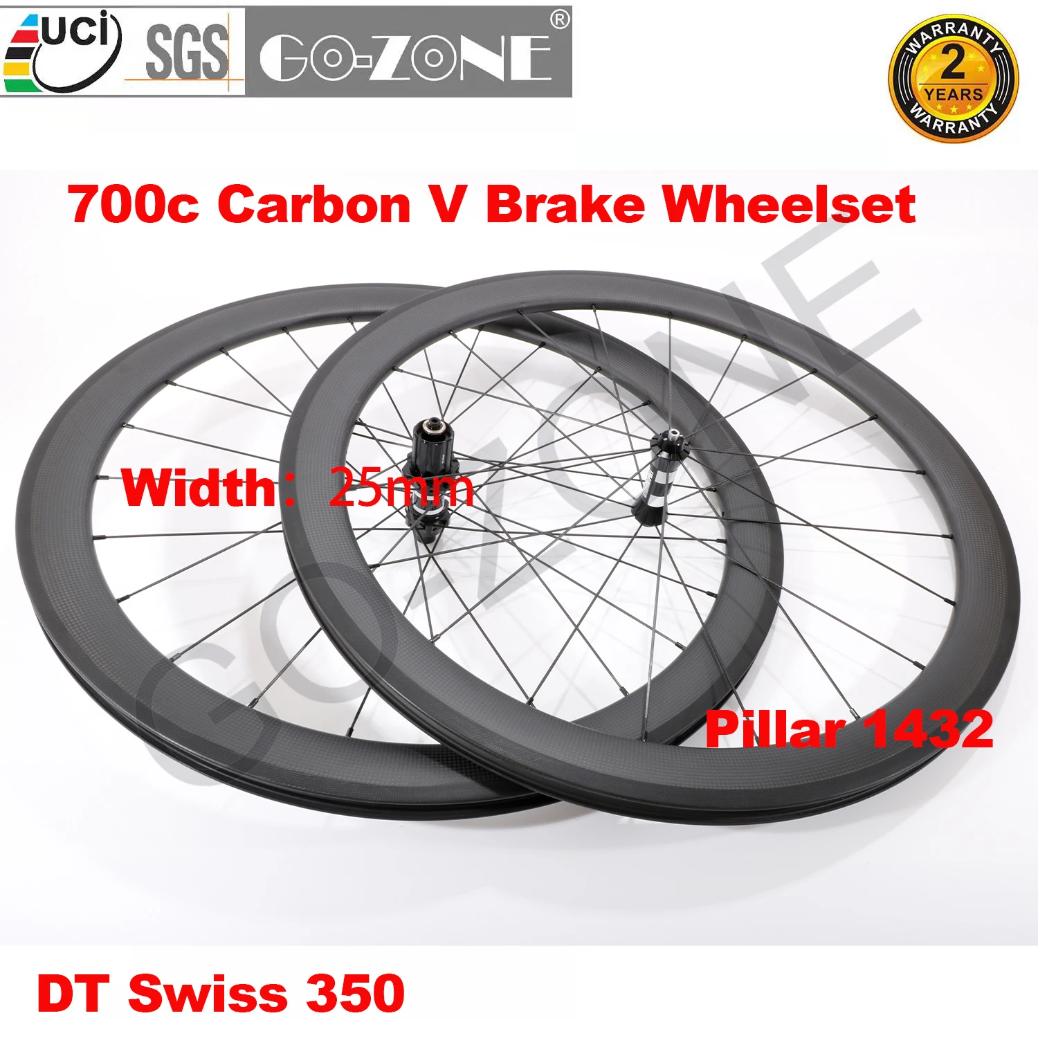 

Light 700c Carbon Wheelset 30/35/38/40/45/50/55/60/90mm Clincher Tubeless Tubular DT 350 Carbon Road Rim Brake Wheels