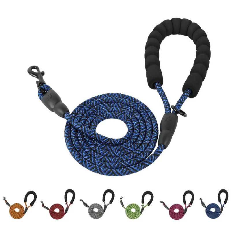 

5FT Dog Lead for Medium and Small Dogs,Dog Leash with Comfortable Handle,Multi Colors Soft Padded Dog Leads,Dog Training Rope