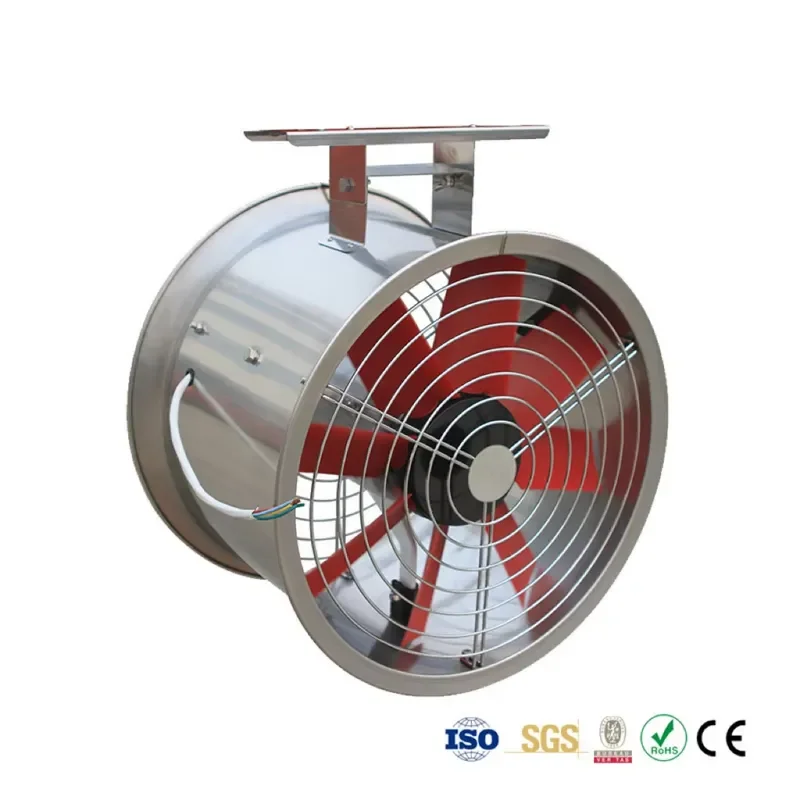 Industrial Greenhouse Exhaust Fan Low Noise Suspended Circulating Ventilator High Volume Air Cooling System for Poultry Farm