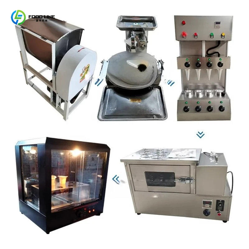 Customized High Quality Automatic Pizza Cone Machine Commercial Stainless Steel Snack Equipment