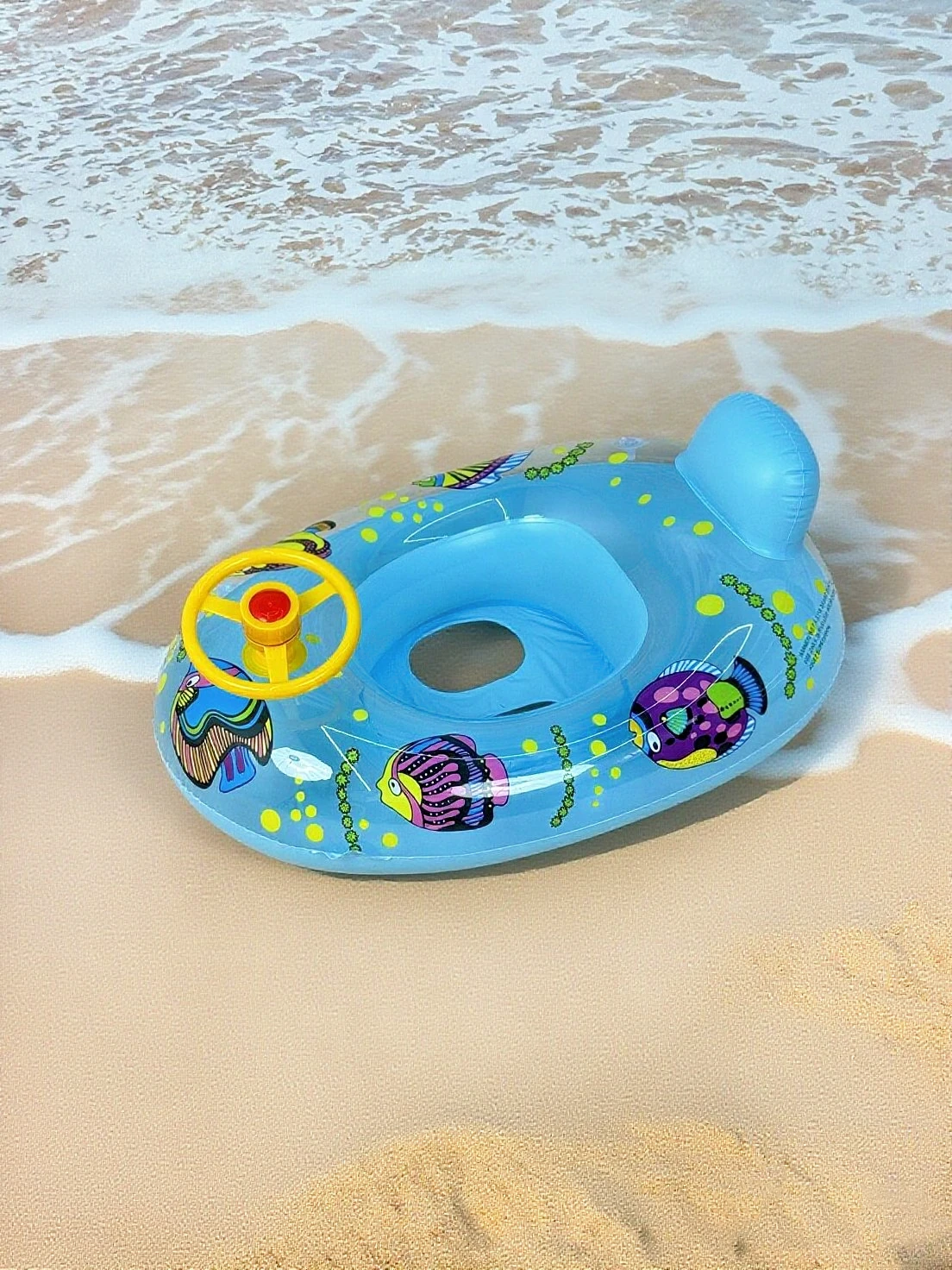 قطعة واحدة من حلقة مقعد حمام السباحة للأطفال القابلة للنفخ، آمنة - عوامة حمام سباحة PVC محسنة للأطفال الصغار #2