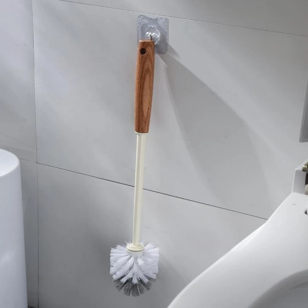 Wooden Long Handle Toilet Brush Home Bathroom Multifunctional Detachable Closetool Cleaning Tool Bathroom Cleaning Accessories