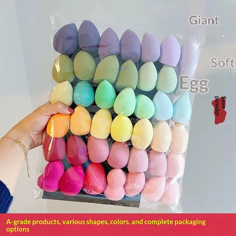 Super Soft Water Drop Beauty Blender Sponge Egg Dry Wet Dual Use No Powder