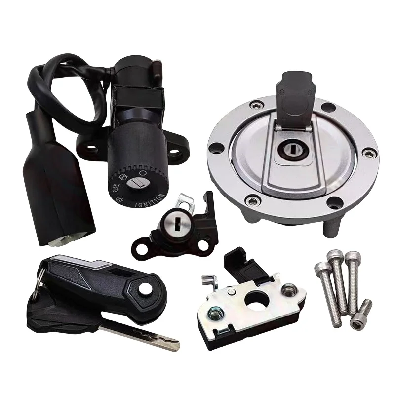 Ignition Switch Fuel Gas Cap Cover Seat Lock & 2 Keys For LONCIN VOGE  525AC 500AC 350AC voge 525ac  500ac  350ac
