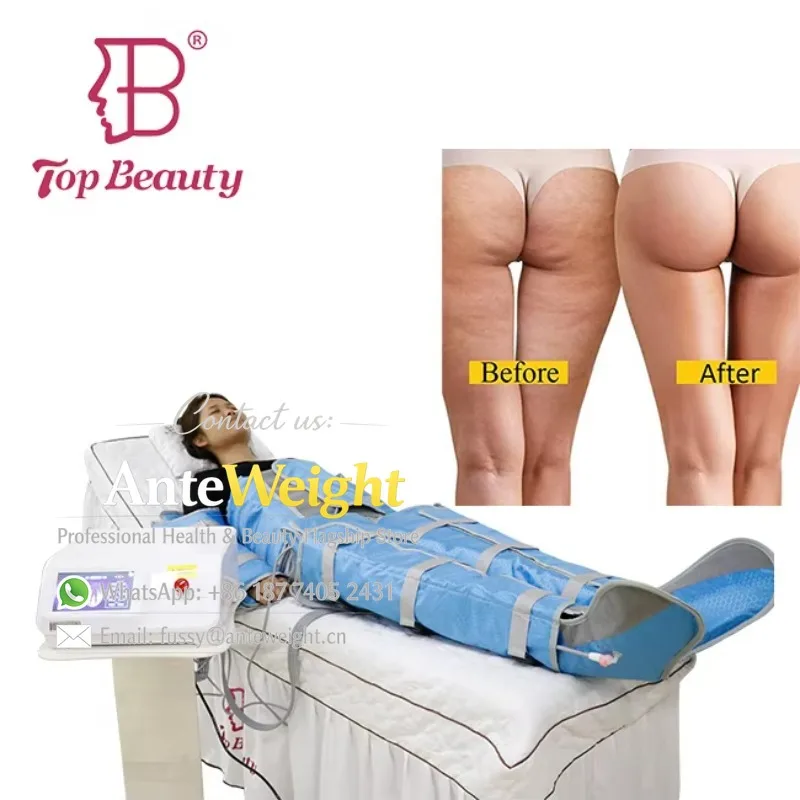 2 in 1 Infared Air Pressure Pressotherapy Lymphatic  Sauna Blanket Body Contouring Slimming Suit