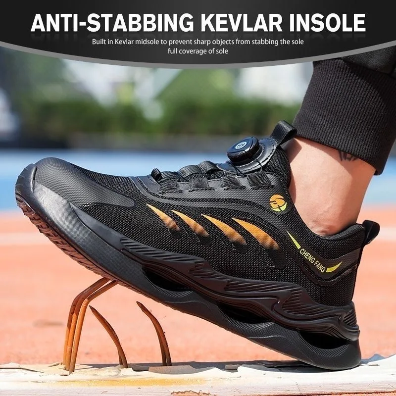รองเท้าเซฟตี้ผู้ชาย รองเท้าฉนวนกันไฟฟ้า 10KV รองเท้ากันน้ำ ทนการเจาะ ทนการลื่น รองเท้าหัวเหล็ก ป้องกันการกระแทก