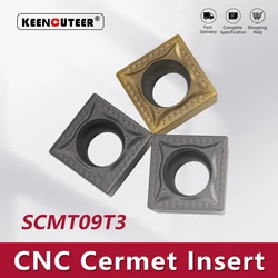 SCMT09T304-MT KT60 SCMT09T304-MT KT6020 Carbide Insert for Cermet SSBCR/L External Turning Tool Blade Lathe Parts CNC Cutter