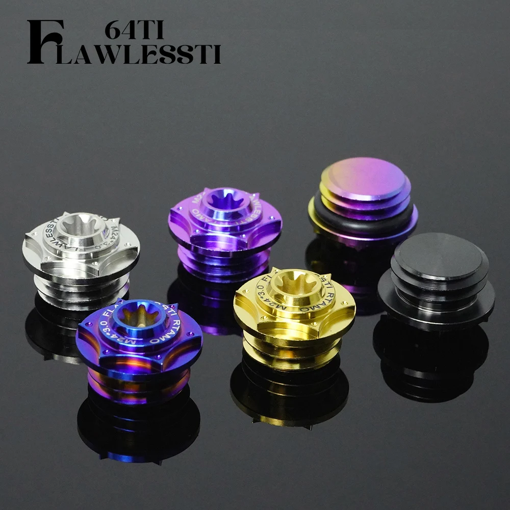 FLAWLESSTI M24x3.0 Pitch Engine Oil Bolt For KTM 1290 Super Duke R 790 890 Duke ADV