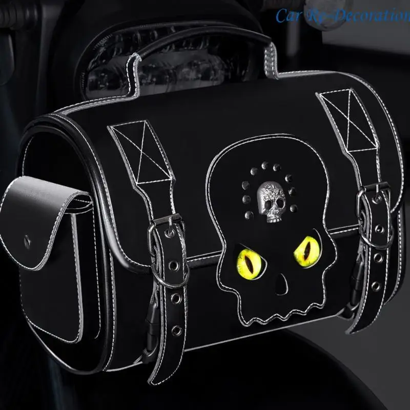 

R58D PU Leather Motorcycle Bag with Spacious Interior Multipurpose Motorcycle Tool Holder for Tool & Items On The Go