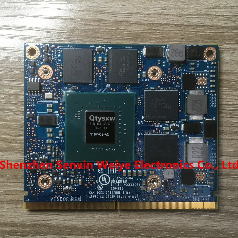 1Pcs 100% Brand New M2000M M2000 4G Video Graphics Vga-kaart N16P-Q3-A2 Voor Dell M7510 M7520 M6800 Hp ZBook15 G3