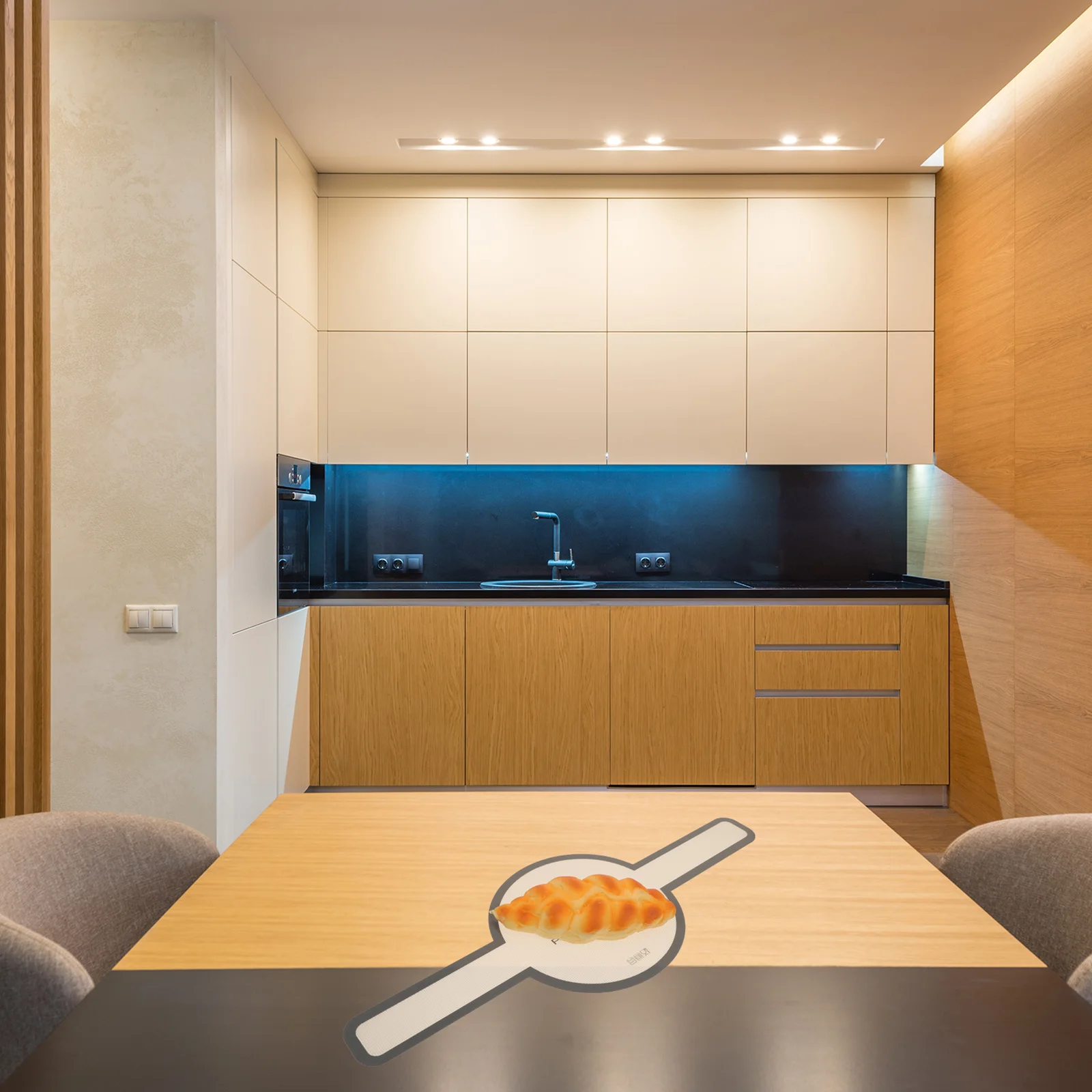 

1pc Baking Mat Silicone Non-Stick Dough Rolling Pad With Handles Heat Resistant 260° Kitchen Tool For Bread Pastry Making