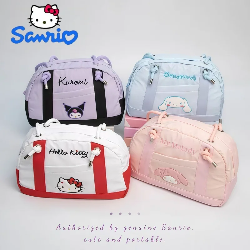 

Sanrio Cinnamoroll Kuromi My Melody Hello Kitty Быстросохнущая сумка для боулинга Большая вместительная дорожная сумка для хранения туалетных принадлежностей и косметики