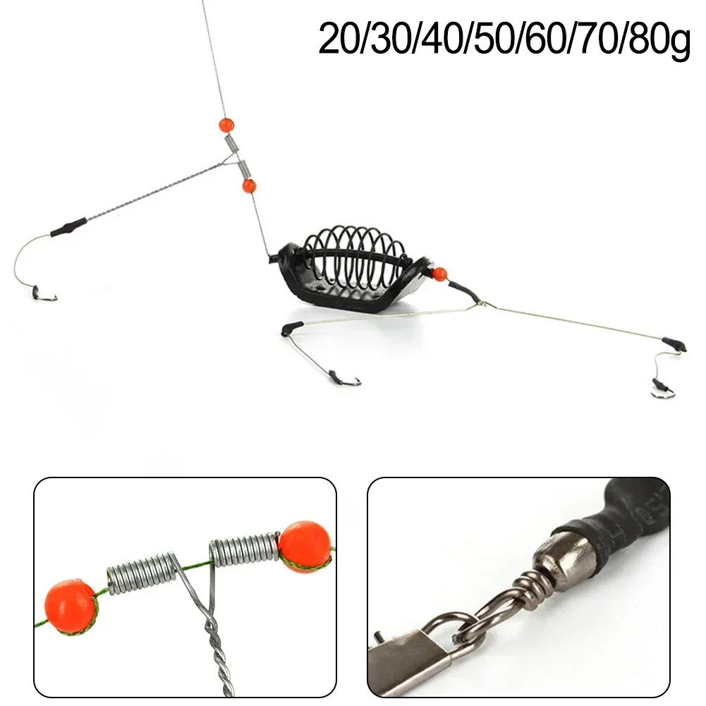 1pc Köder Karpfen Angeln Feeder Angeln Köder Käfige Haken Rig Set Feeder Tackle Lange-palette Werfen Karpfen angeln Zubehör Tackle